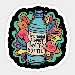 Colorful Emotional Support Water Sticker